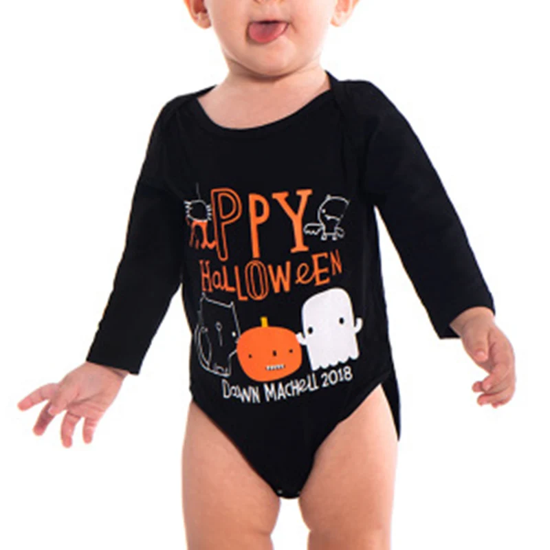 Baby Halloween Costume Baby Onesie Boy Bodysuits Black Long Sleeve Children Girl Boy Toddler Girl Winter Clothes Fall