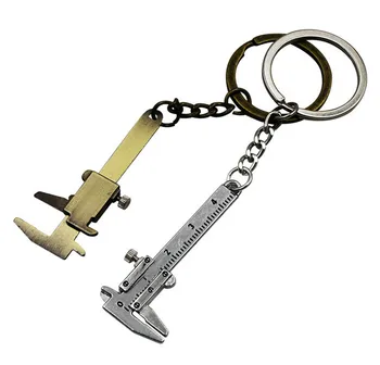 

Mini Vernier Caliper Key Ring Car Styling Accessories for vw mazda audi BMW Toyota Opel etc Keychain automobile Turbo key chains