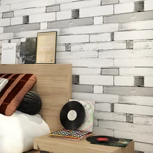 Cheap Mediterranean-style wooden blue vertical stripes wallpaper for walls 3 d wall paper roll papel de parede para sala papel pintado