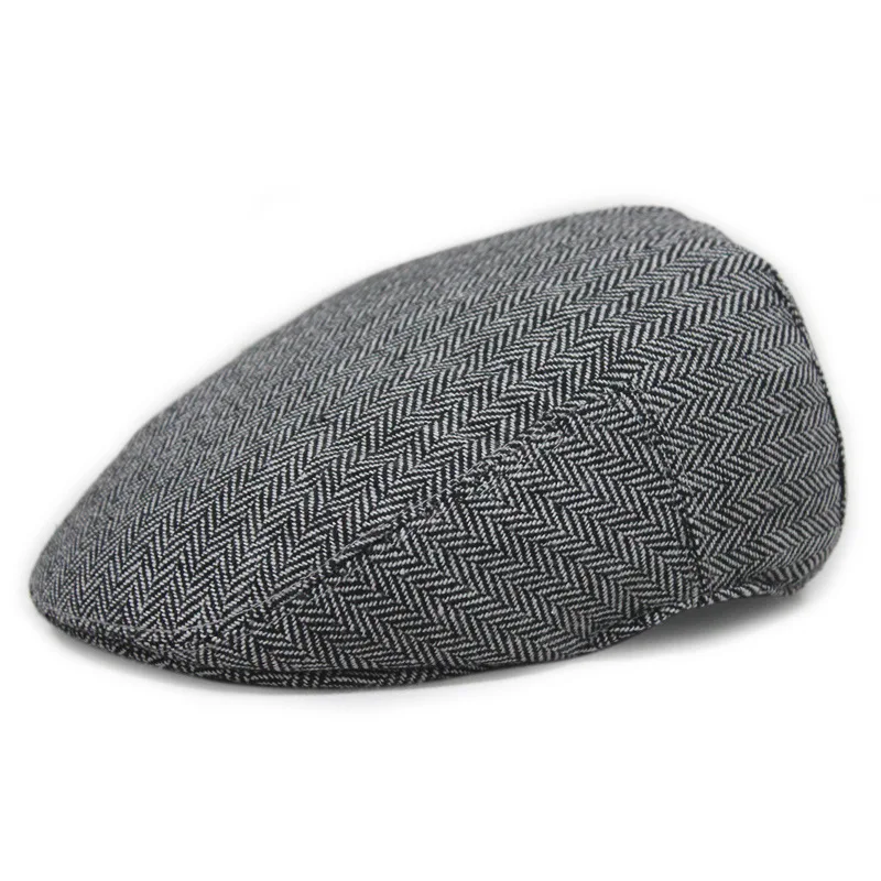Buy SHOWERSMILE Brand Herringbone Flat Cap French Hats