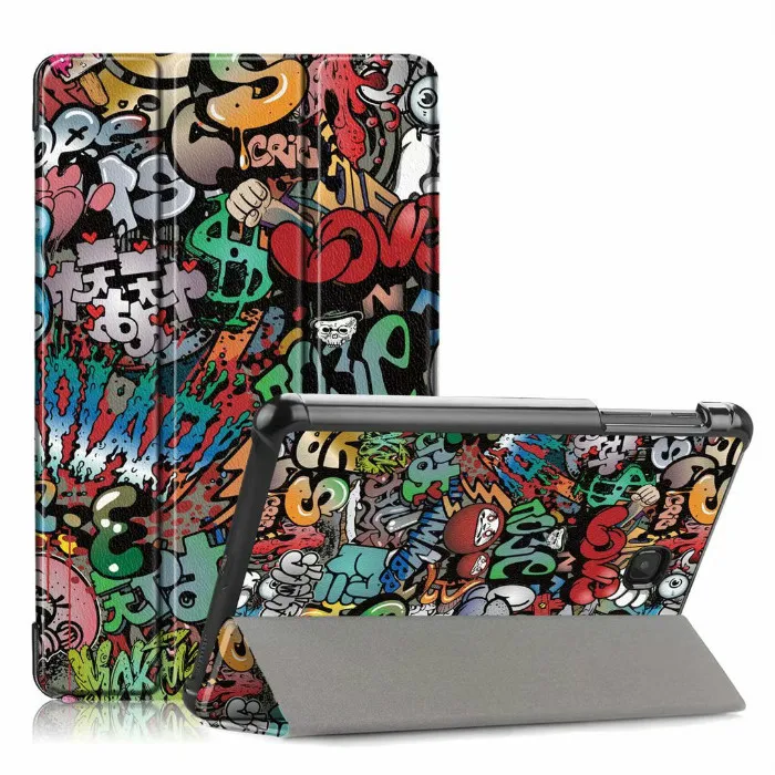 

For Samsung Galaxy Tab A 8.0 2018 8 Inch Case Slim Magnet Folding Stand Case Cover for Galaxy Tab A 8.0 T387 SM-T387 Funda + Pen