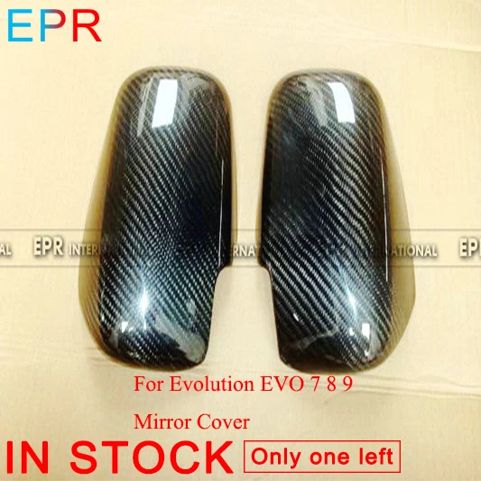 

For Evolution EVO 7 8 9 Carbon Fiber Mirror Cover For Mitsubishi Glossy Fiber Accessories