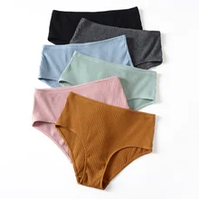 European style High cut cotton women underwear hipster plus size sexy lingerie high waist panties seamless briefs free shipping