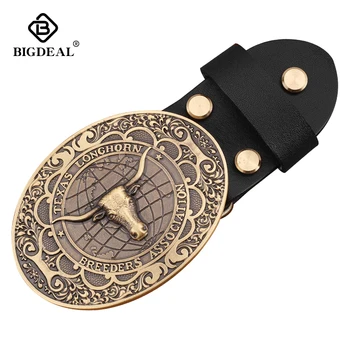 

Brand Fashion Casual Belt Buckle Metal Western Cowboy Belt Buckle WIth Belt Holiday gifts Hebillas Para Cinturones