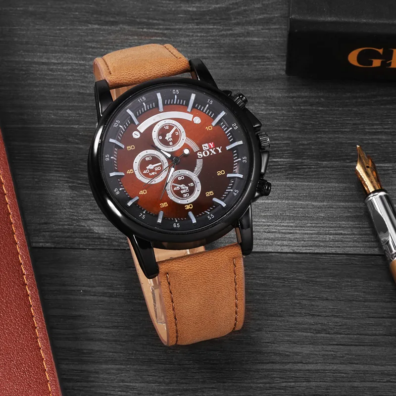 Мужские часы модные кожаные спортивные часы Erkek Kol Saati Reloj Hombre Relogio Masculino женские часы для мужчин Relojes