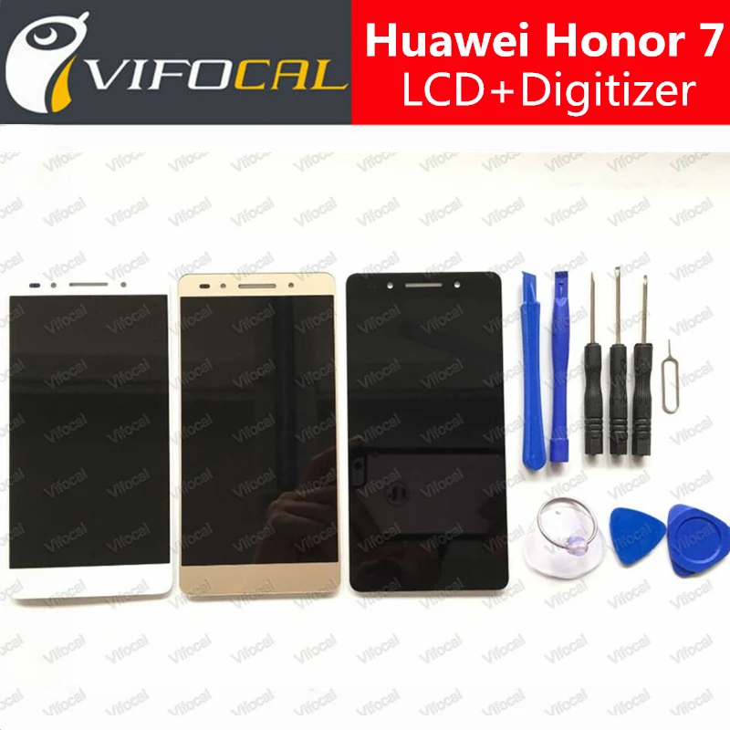 

For Huawei Honor 7 LCD Display + Touch Screen 100% New Digitizer Assembly Replacement 5.2 Inch FHD Mobile Phone Accessories
