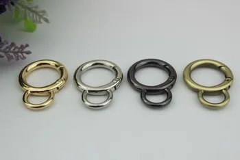 

30pcs/lot Bag hardware accessories 2 cm inner diameter open spring coil 6 points 8 word laps open ring connect button