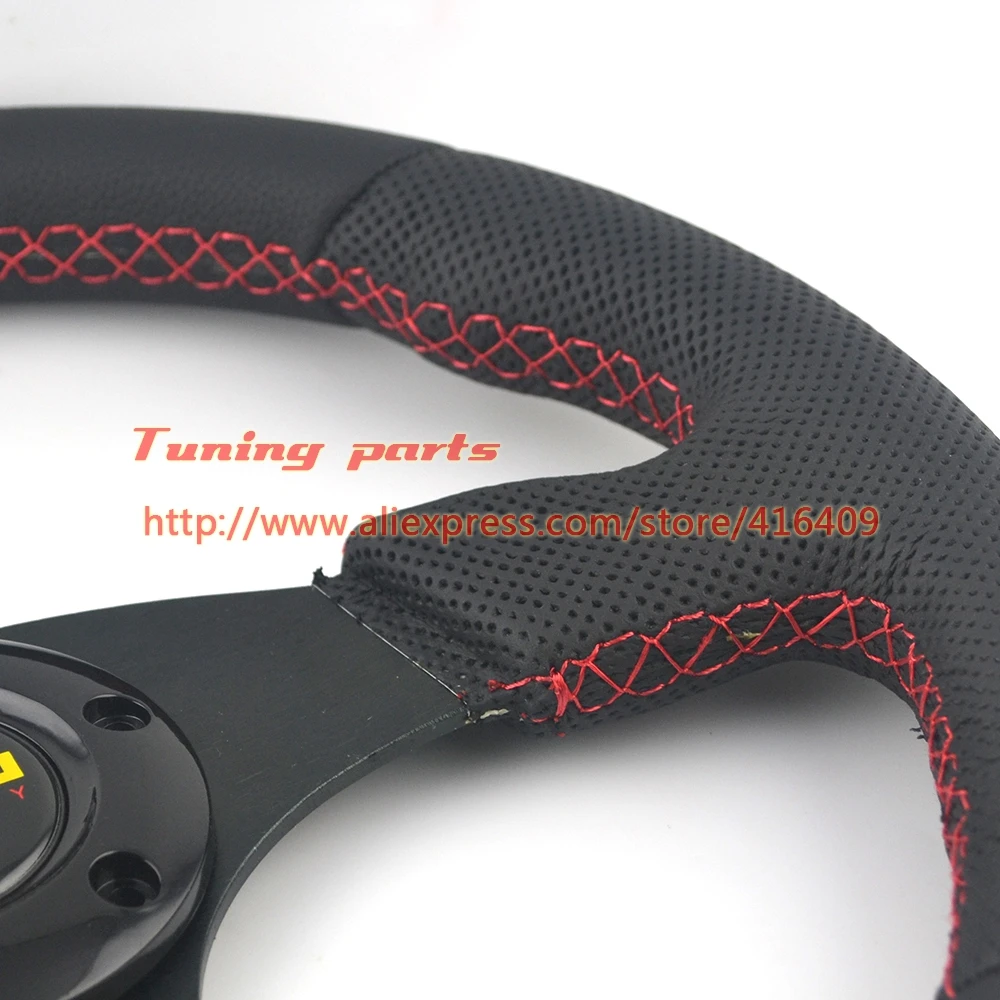 flat leather steering wheel (2)
