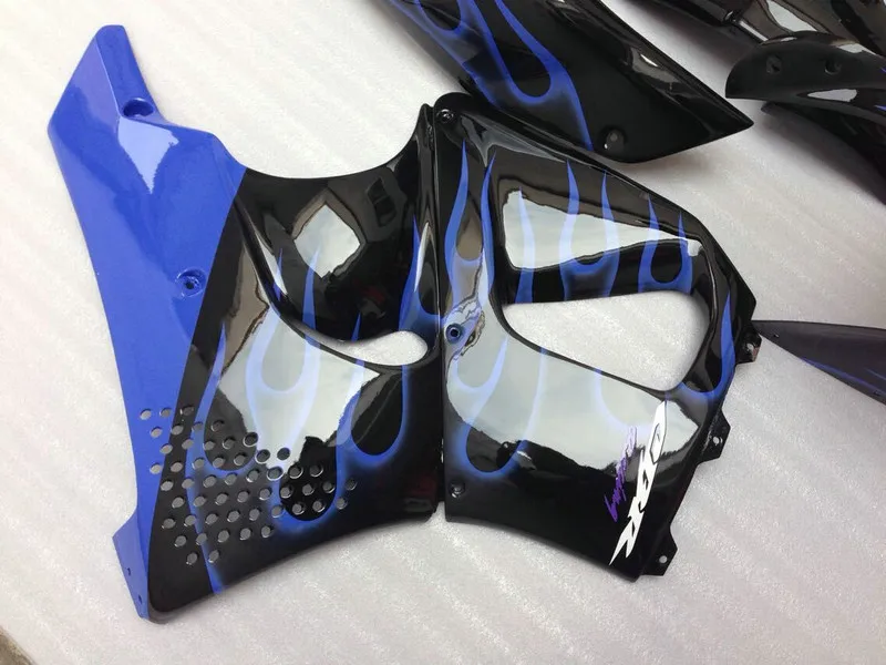 Набор обтекателей мотоцикла для HONDA CBR900RR 893 96 97 CBR 900RR 1996 1997 900 ABS Blue flames black