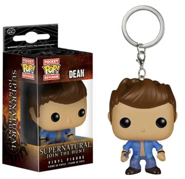 Funko Pop брелок Сверхъестественное Дин Кастиель Сэм фигурка игрушка - Цвет: Dean