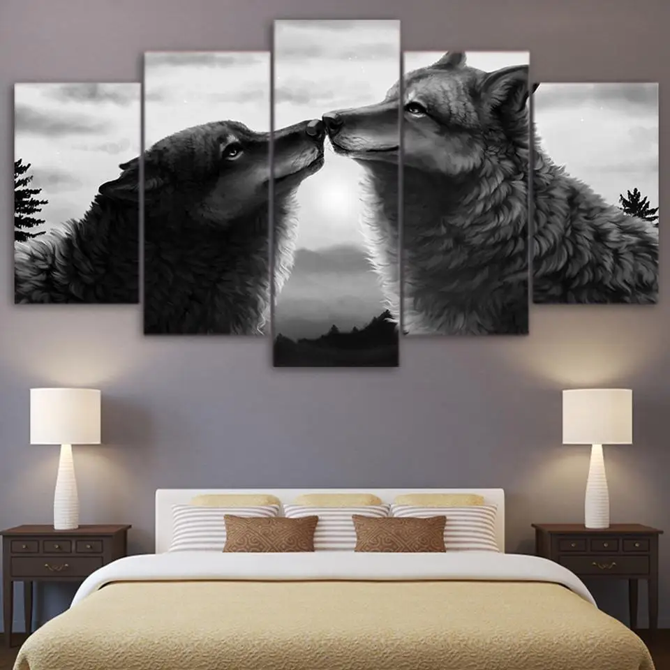 Abstract Black Wolf-1