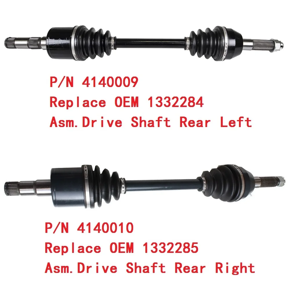 CV Axle AsmDriveshaft Rear LH RH & CV Joint Plunging Boot Kit For