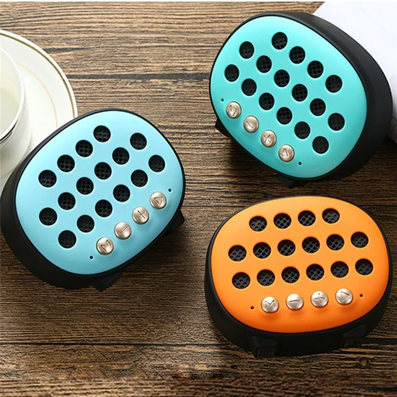 T9 Mini Colorful Small Bluetooth Speakers with Classic Mid-century Looks Support TF USB Super Bass Column Acoustic System | Электроника