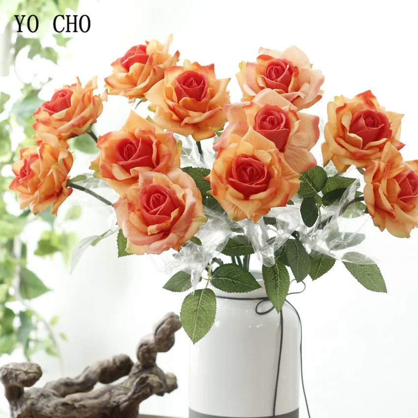 rose artificial flower white peony real touch (35)