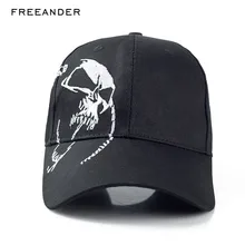 Freeander Skull Embroidery Men & Women Baseball Cap Snapback Fashion High Quality Sports Hip Hop Cotton Breathable Outdoor Black Hats Freeander Skull Embroidery Men & Women Baseball Cap Snapback Fashion High Quality Sports Hip Hop Cotton Breathable Outdoor Black Hats