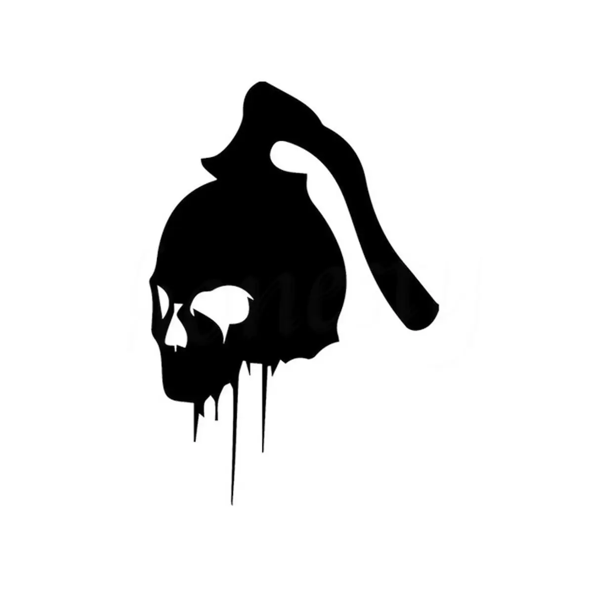 Axe Killer Skull JDM Sticker Car Truck Window Wall Home Glass Door