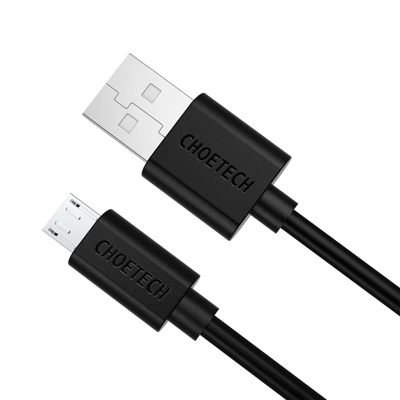 CHOETECH 10 шт./лот Кабель Micro-USB 5V 2.4A Micro usb-кабель для передачи данных(синхронизации) и зарядки Кабели для мобильных телефонов 1,2 м для Android телефонов и планшетных ПК