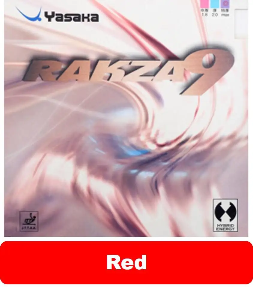 Yasaka RAKZA 9 RK9 RK 7 RK 7 мягкие прыщи для настольного тенниса, резиновая губка hybid energy Pips-In для пинг-понга Tenis De Mesa - Цвет: RK  9  max red