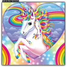 5D Diy Diamond Painting Cross Stitch Pegasus & Rainbow Needlework Diamond Embroidery Full Round Mosaic Decoration Resin Stickers 5D Diy Diamond Painting Cross Stitch Pegasus & Rainbow Needlework Diamond Embroidery Full Round Mosaic Decoration Resin Stickers
