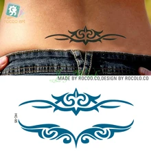 Waterproof Temporary Tattoo Sticker on body sexy waist vines totem tattoo Water Transfer fake tattoo flash tattoo for girl women