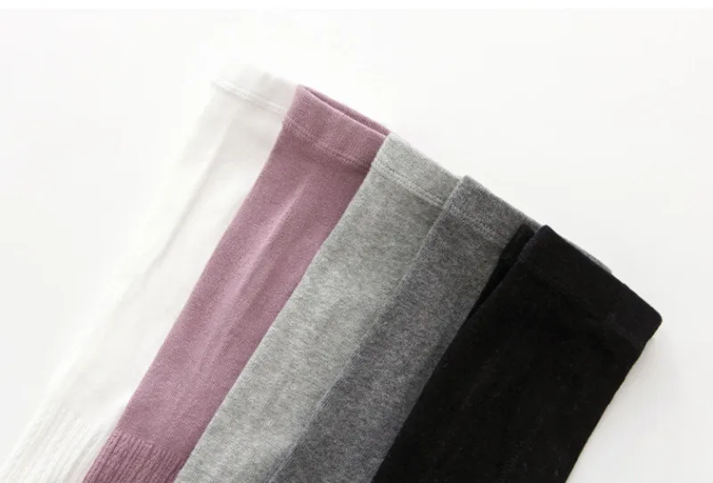 Baby Boys Girls Legging Winter Cotton Knitted Legging Pantyhose Solid Color Grey Black Panty 11