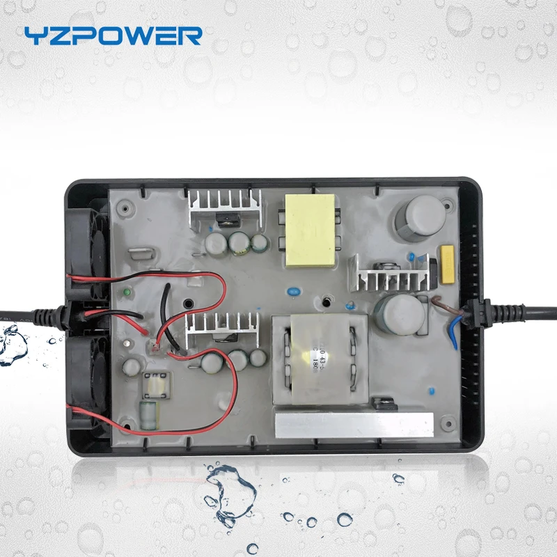 YZPOWER Новое поступление водонепроницаемый 12,6 в 20A 19A 18A 17A литиевая батарея зарядное устройство для 12 В батарея E-bike зарядное устройство адаптер инструмент