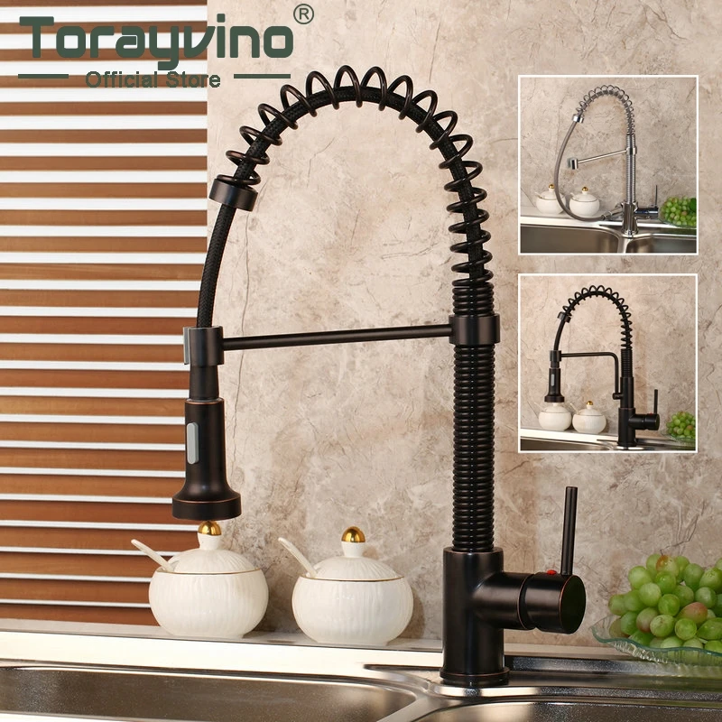 Kitchen Faucet Pull down Black Chrome Swivel Sink Faucet Basin Mixer Swivel Spring Stream Spray Deck Mount Kitchen Faucets Kitchen Faucet Pull down Black Chrome Swivel Sink Faucet Basin Mixer Swivel Spring Stream Spray Deck Mount Kitchen Faucets