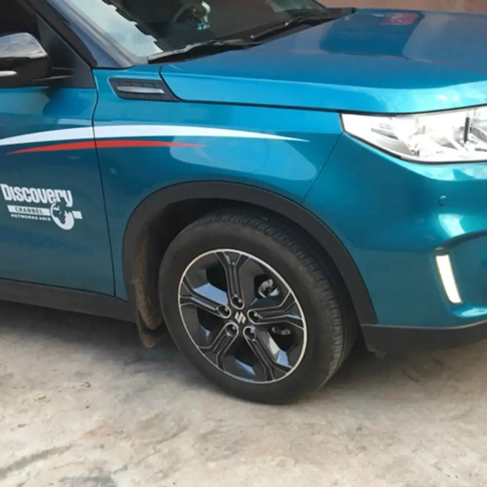 IMTFOO(215/55 R17) подходит для SUZUKI VITARA углеродное волокно виниловая наклейка на обод наклейки для автомобиля