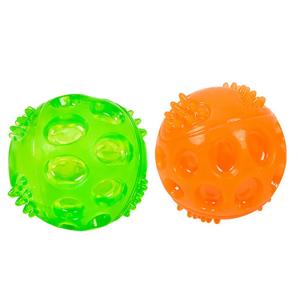 Pet Dog Squeaky Chewing Balls Bouncing Non toxic TPR Interactive Pet
