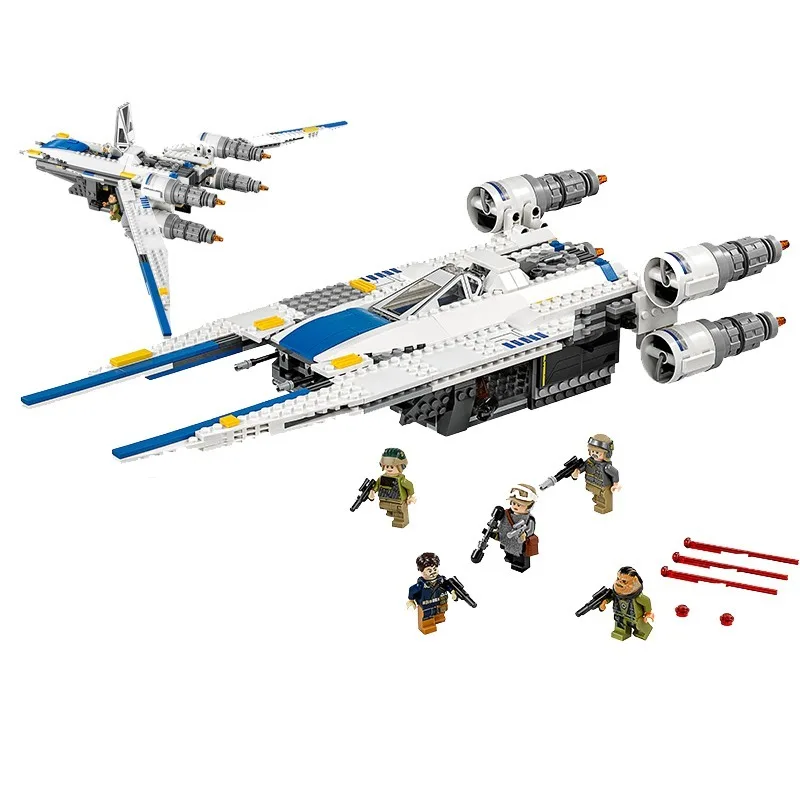

679Pcs Fit Legoness Star 75155 wars The Rebel U-Wing Fighter Set Figures Model Building Blocks Toys For Children Birthday Gifts