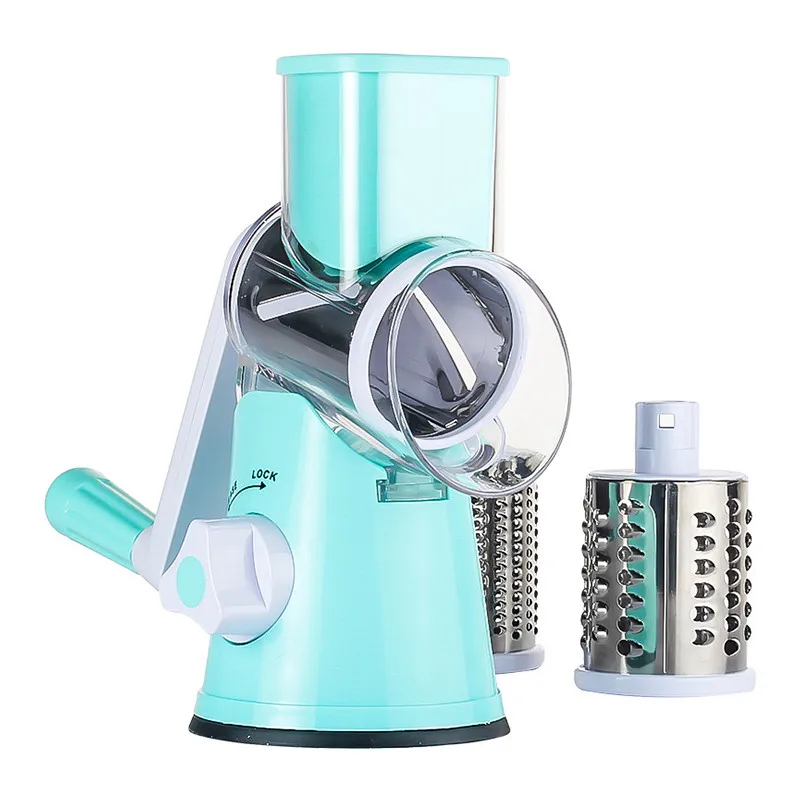 

Vegetable Cutter Slicer Cheese Rotary Grater Fruits Shredder Carrots Pecans Salad Grinder Kitchen Gadgets Tools Manual Chopper