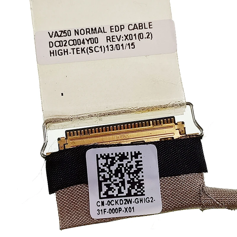 Original LVDS LCD LED Flex Video Display Screen EDP Cable Replacement for Dell Latitude E7240,P//N DC02C004Y00 VAZ50 0JTJY5
