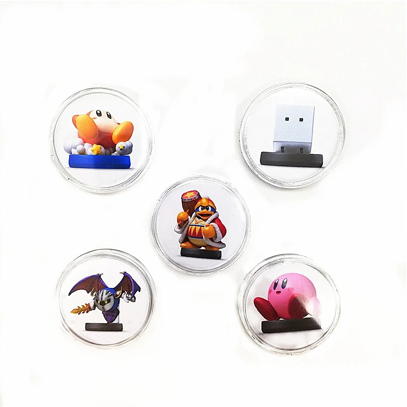 Полный набор 20 шт./компл. Mario Kart 8 NFC карта для Amiibo Коллекционная монета бирка Ntag215 печатная наклейка NFC бирка NS/Switch/WiiU Быстрая - Цвет: 5Pcs Kirby