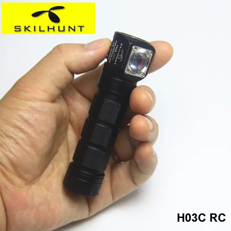 

Skilhunt H03CRC RGBW 18650 CR123 Head Torch Side Switch 1200lm Cree LED Flashlight Head Lamp with Magnetic Charging Port
