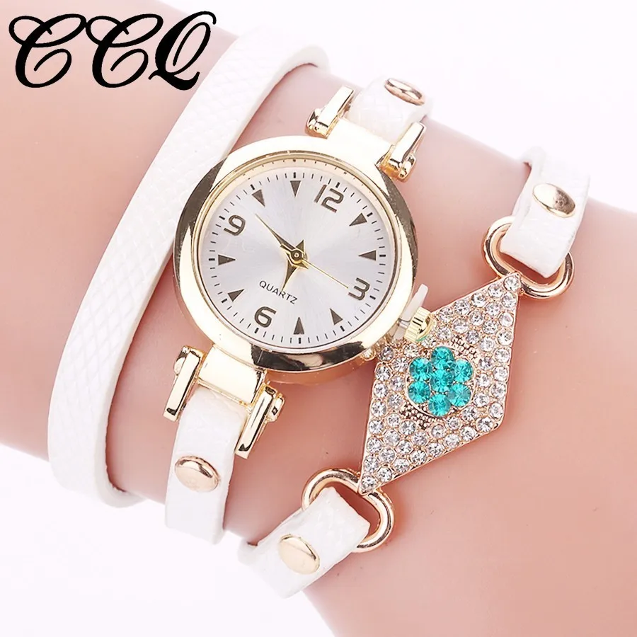 

Dropshipping Women Gold Eye Gemstone Watch Luxury Women Bracelet Watch Female Leather Quartz Dress Wristwatches Relogio Feminino