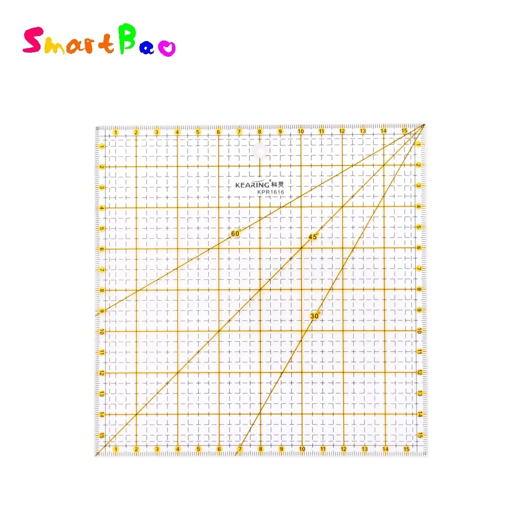 16cm*16cm Patchwork ruler Quilting ruler with 30/45/60 Degree Angle