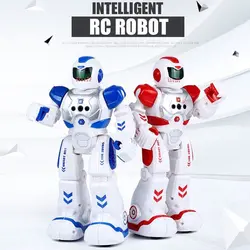 RC роботы ходьба контроль Робот Инфракрасный контроль игрушки со светодиодный подсветкой, пение и танцы oyuncak игрушки для детей