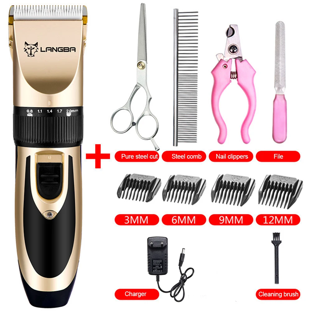 Professional Pet Dog Hair Trimmer Nail Grooming Clippers Kit For Dog Cat Hair Trimmer Groomer Set Pets Haircut Nail Accessories (5)