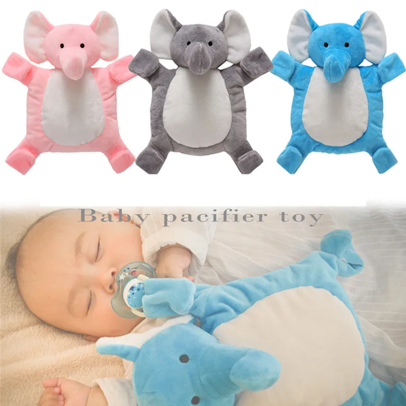 Baby plush toys Cartoon Elephant Silicone Suffed Toy Non Toxic Feeding