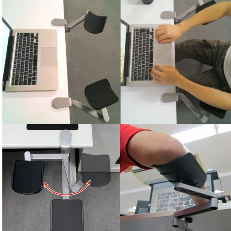 Ergonômico Satisfazer o Braço do Computador Suporte de Descanso Ajustável para Casa e Escritório Suporte de Mão do Mouse - Imagem 2