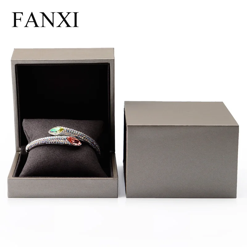 Подарочная коробка для ювелирных изделий FANXI цвета шампанского из искусственной