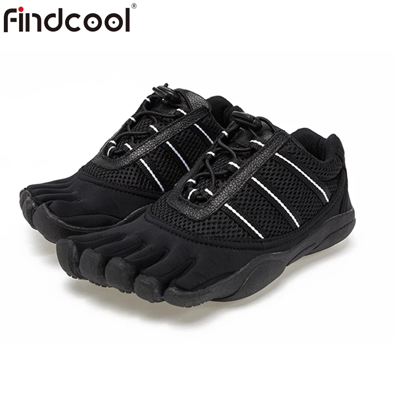

Findcool Women Five Finger Shoes Yoga Shoes 5 Toe Walking Shoes Lace-up Barefoot Net Shoes Bresthable for Souples