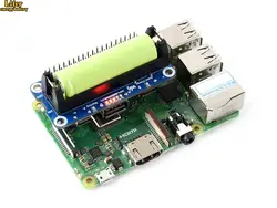 Raspberry Pi Li-Ion Батарея шляпа, 5 V Регулируемый Выход, двунаправленный Quick Charge