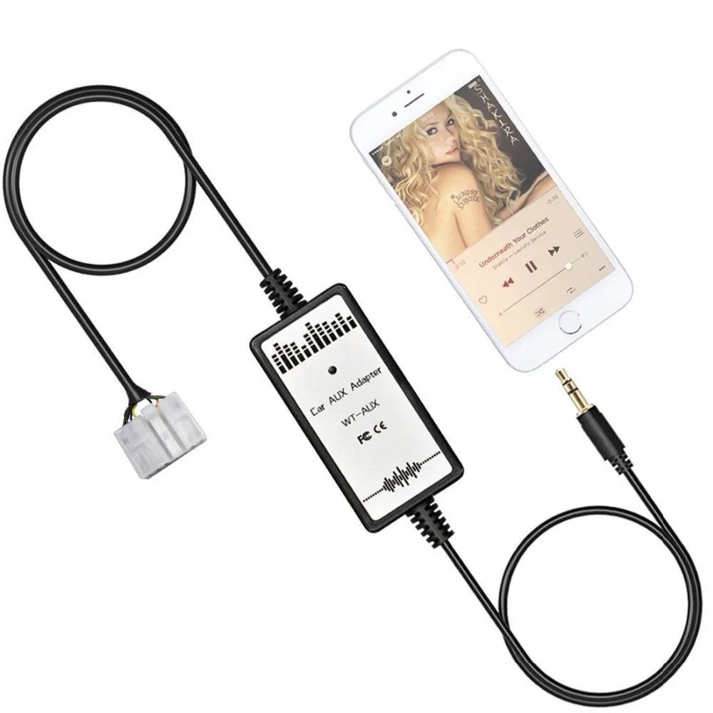 

Car Stereo 3.5mm Audio Input Adapter AUX Jack iPod Interface for Toyota Corolla Verso 2004 +