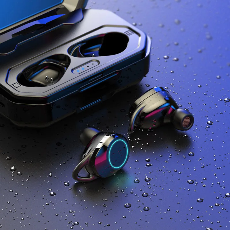Капсулы с сенсорным управлением беспроводные TWS наушники V5.0 Bluetooth гарнитура