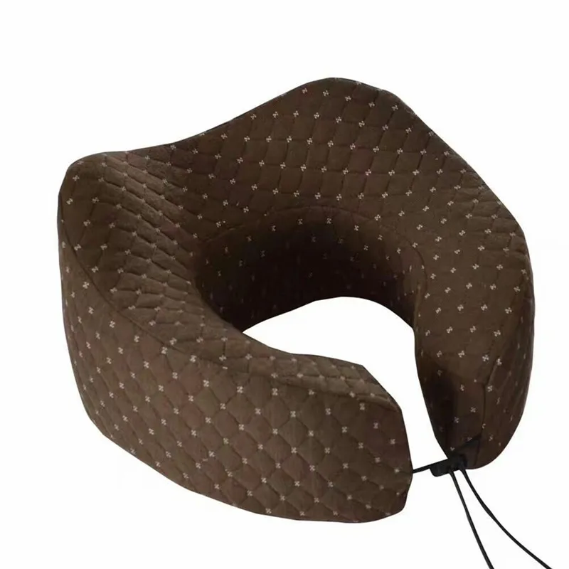 

Massage memory foam pillow zero stress healthy neck memory pillow home office travel respite U Shape Car Auto Bus Train Airplane