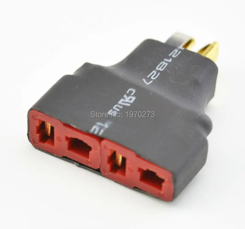 Без проводов T Plug (Deans Style) адаптер разъема аккумулятора 1 папа 2 мама|battery charger