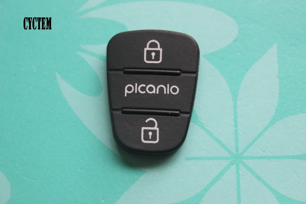 

CYCTEM 2 Buttons Remote Keys Rubber Pad Silicone Button Case Replacement Fit For Kia Picanto + Free Shipping