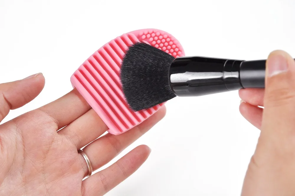 New Brushegg Cleaning Make Up Washing Brush Silicone Glove Scrubber