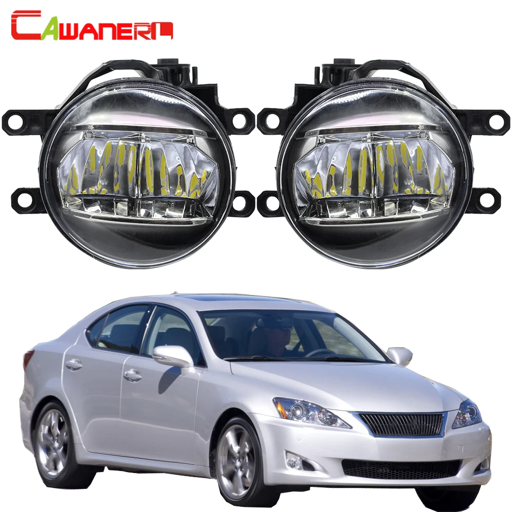 

Cawanerl 2 Pieces Car 4000LM LED Fog Light Daytime Running Light White 12V Styling For Lexus IS IS250 IS350 Saloon 2005-2013